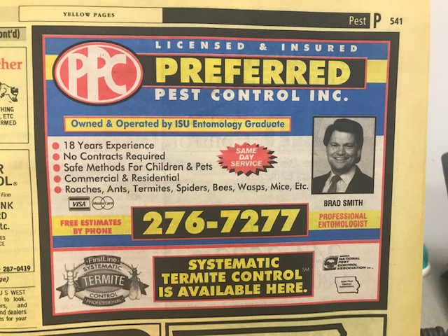Preferred Pest Control Ad